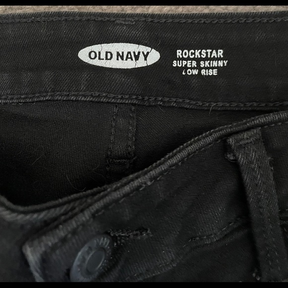Old Navy Rockstar Super Skinny Lowrise Black - Picture 3 of 4